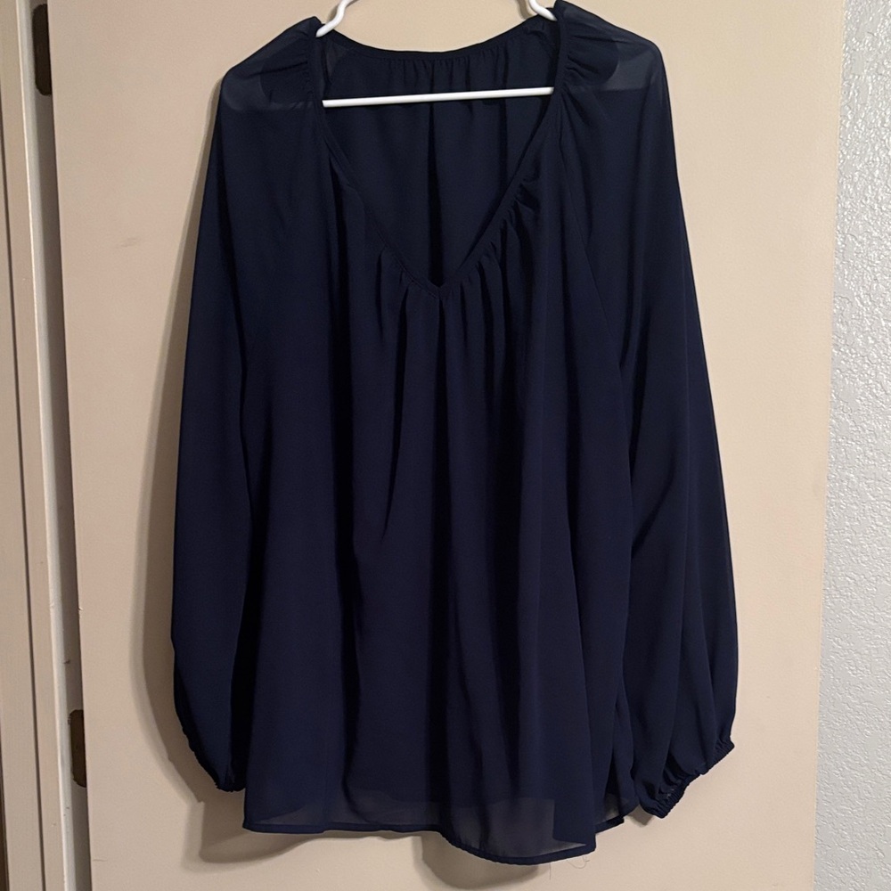 BloomChic Navy Women's Blouse